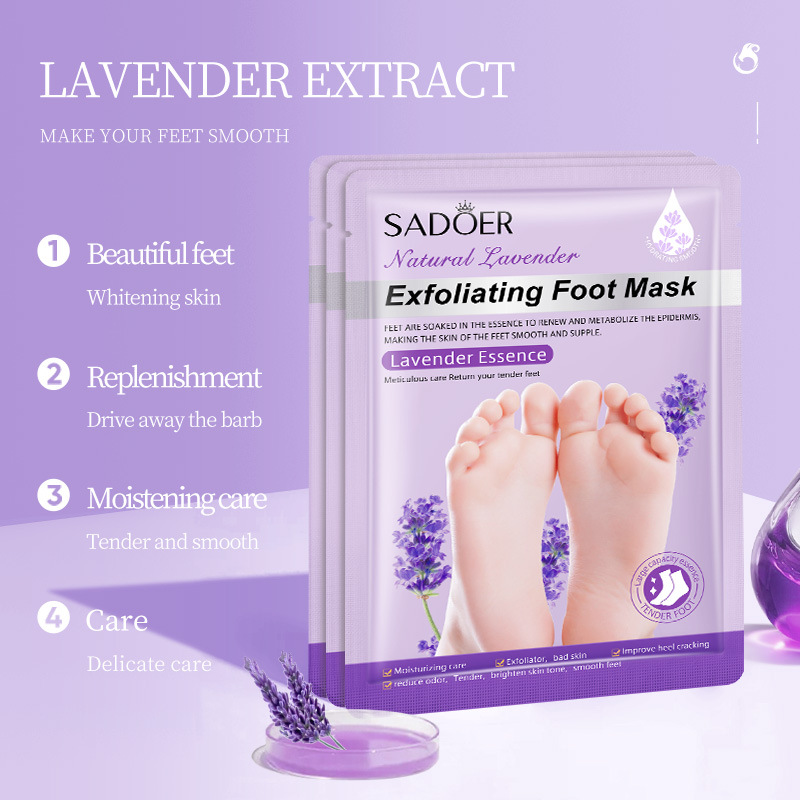 Goat Milk Nicotinamide Exfoliating Foot Mask Hydrating Foot Care Foot Mask Hand Mask