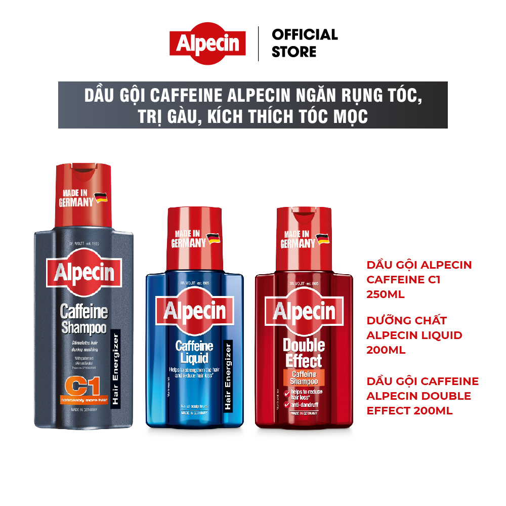 Dầu gội nam Alpecin Caffeine ngăn rụng tóc cho nam