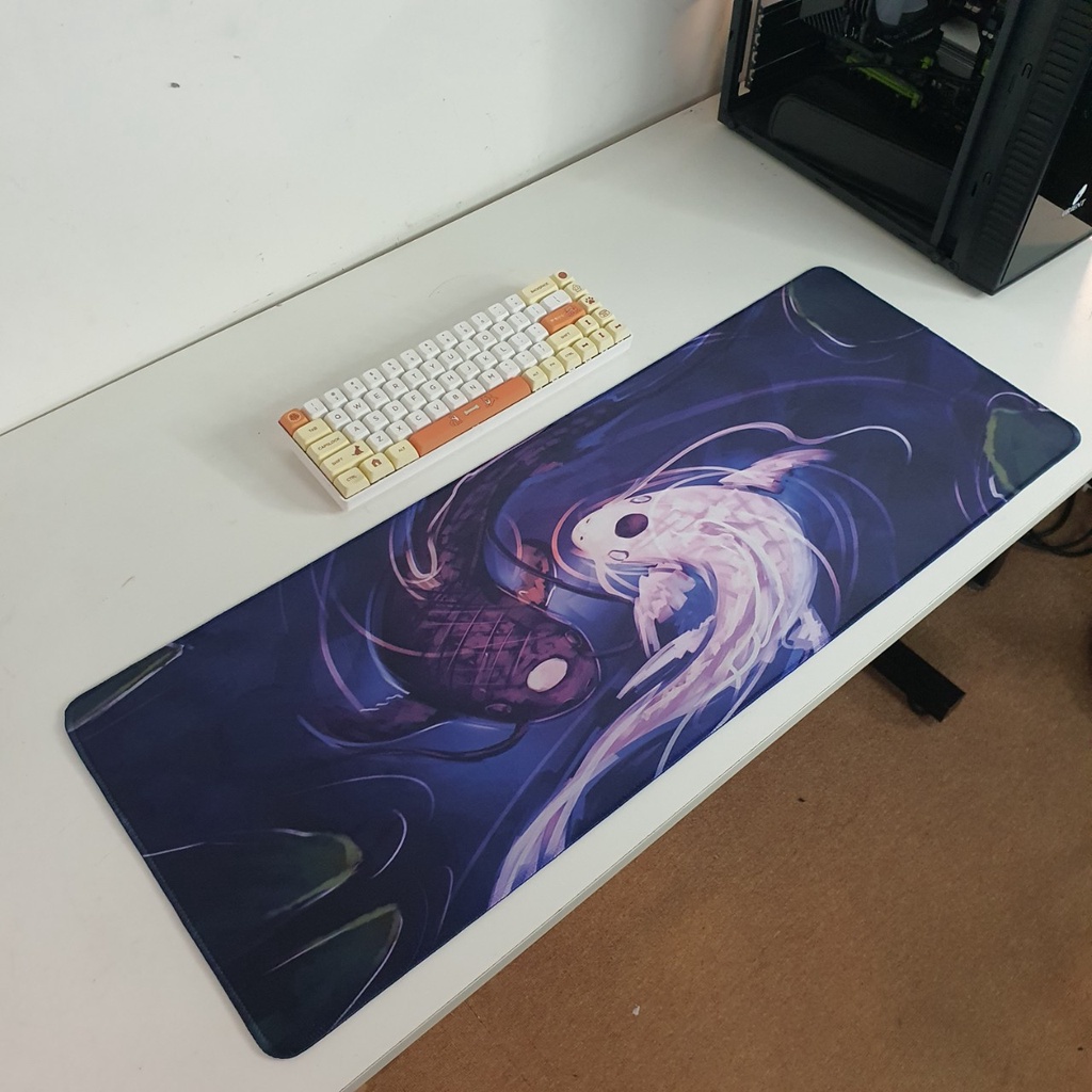 Lót chuột cỡ lớn 80x30cm dày 2mm pad gaming cỡ lớn speed bo viền chắc chắn