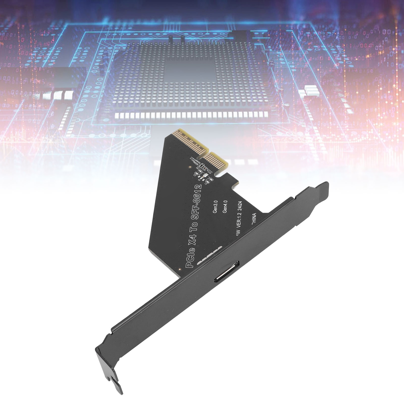 Sff 8612 Cạc mạng PCIE x4 để oculink thẻ hiệu quả truyền dữ liệu để oculink SFF-8612 cho Linux