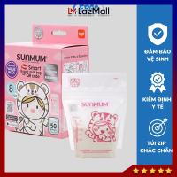 Túi trữ sữa Sunmum Khoá 3 zip siêu kín Túi trữ sữa 250ml và 100ml Hộp 50 túi