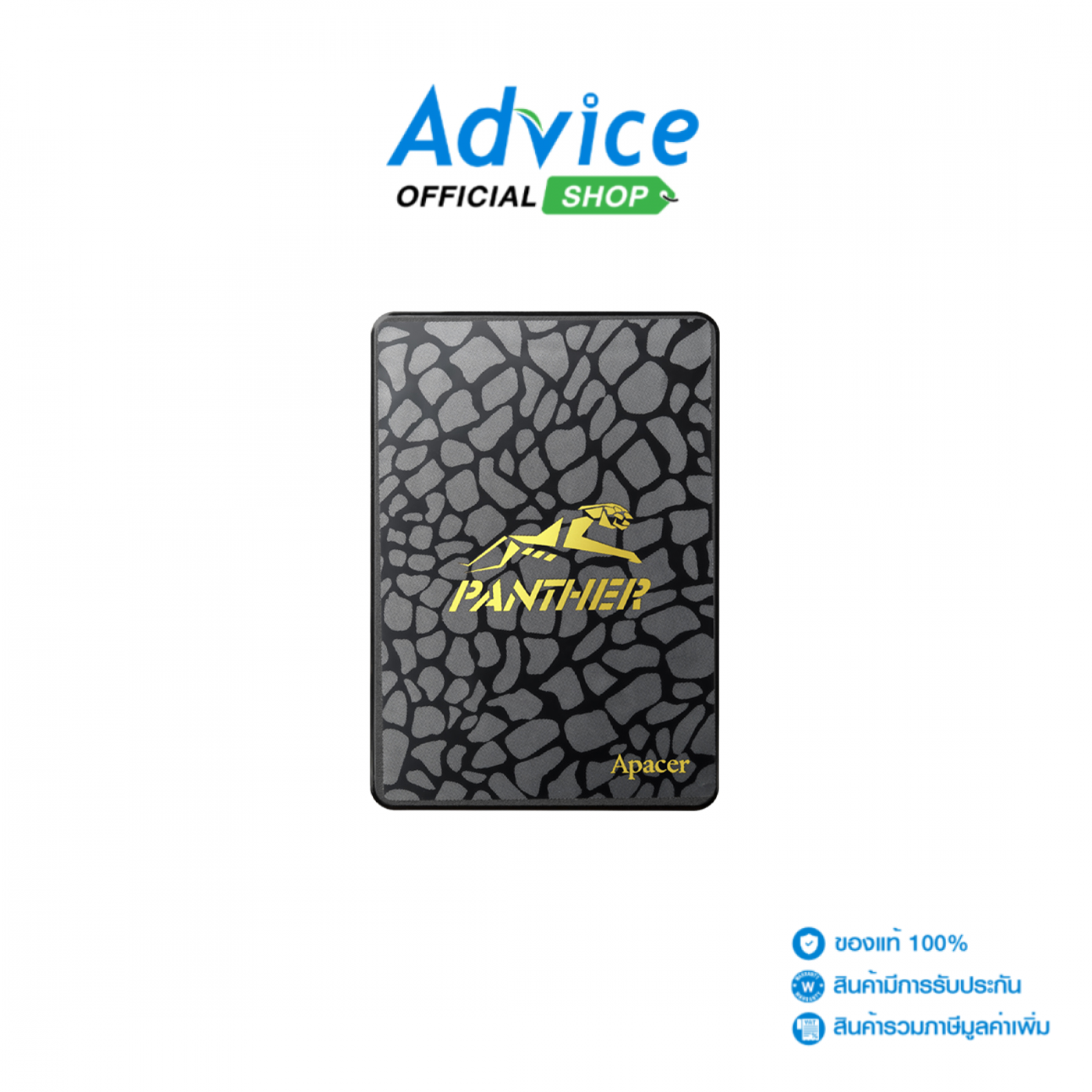 120 GB SSD SATA APACER AS340 (AP120GAS340G-1) ราคา 1,140 บาท*ส่งฟรี
