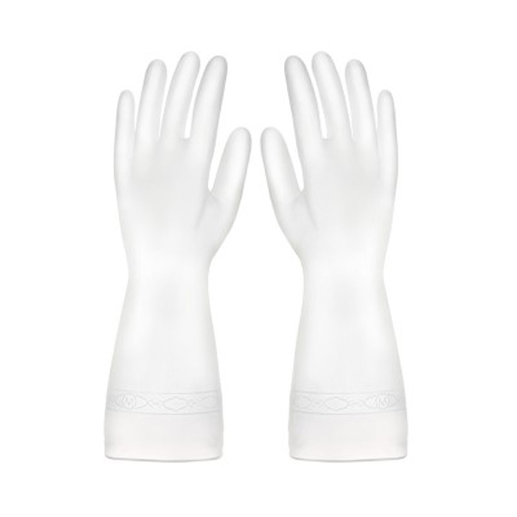 Home Rubber Waterproof Thickened Plastic Gloves Kitchen Clean and Durable Dexterous Hand Laundry Dishes Washing Rubber Gloves