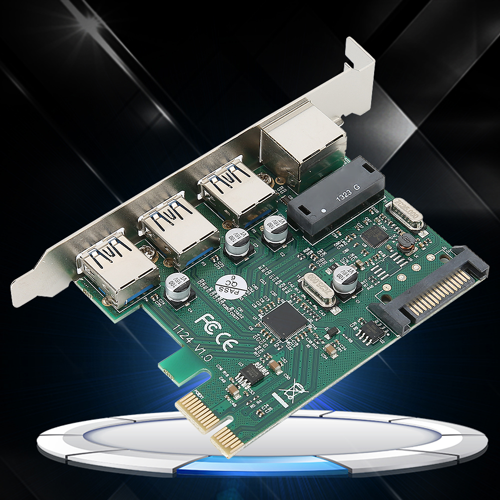 Garosa ST610 PCI E Bộ điều hợp mở rộng mạng USB 3.0 tốc độ cực cao USB 3.0 Giga RJ45 Thẻ mạch Giá 436,000 Đồng*Miễn phí vận chuyển