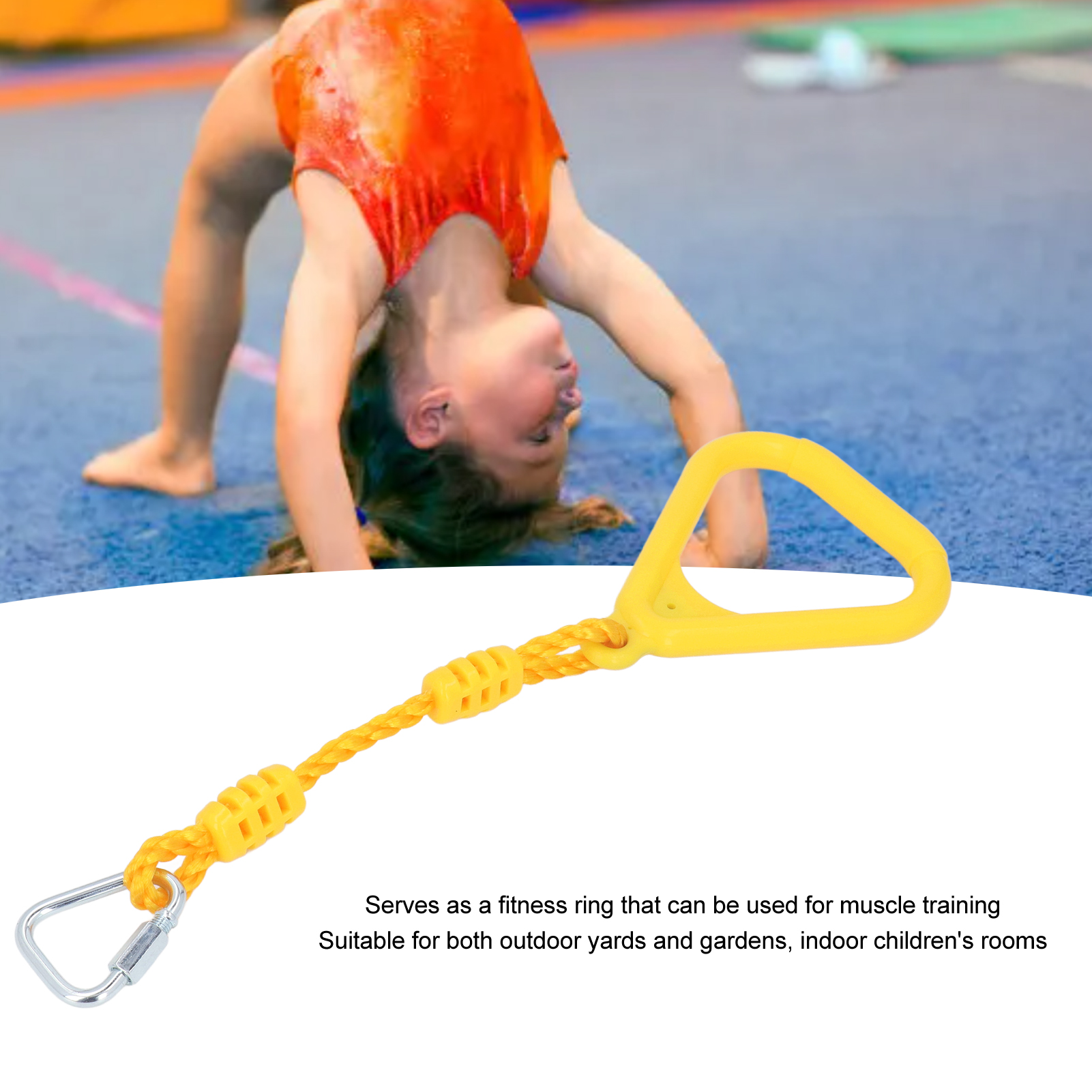 Leo núi Nhẫn bền mạnh mẽ thể dục Swing Vòng mạnh mẽ Khả năng chịu tải Dễ dàng đính kèm tay cầm thoải mái cho sử dụng ngoài trời trong nhà