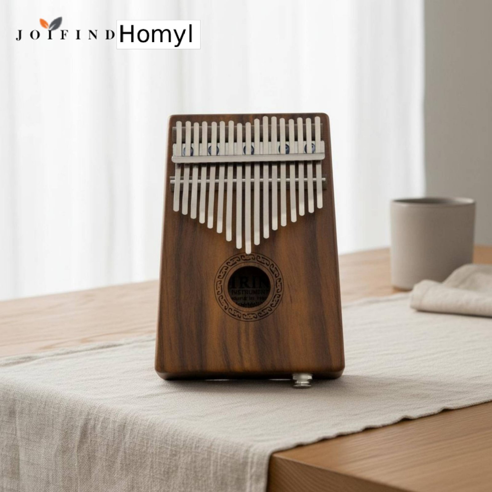 Homyl Easy to Learn Acacia Wood Kalimba Gift Set 17-Key Kalimba Portable Electric Thumb Piano Clear Sound for Beginners, Travel ราคา 904 บาท*ส่งฟรี