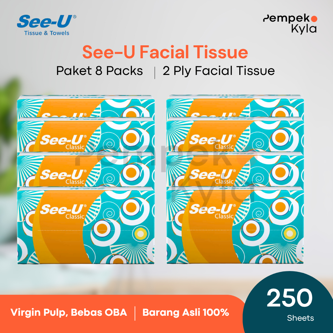 Tissue Package See U 250 Sheets Contains 8 Harga 62,500 rupiah*Gratis Ongkir