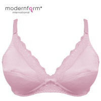 Modernform (M504) Soft Padded Bra Cup B Popular Design Fashion Upper Lace Design with Non-wired
