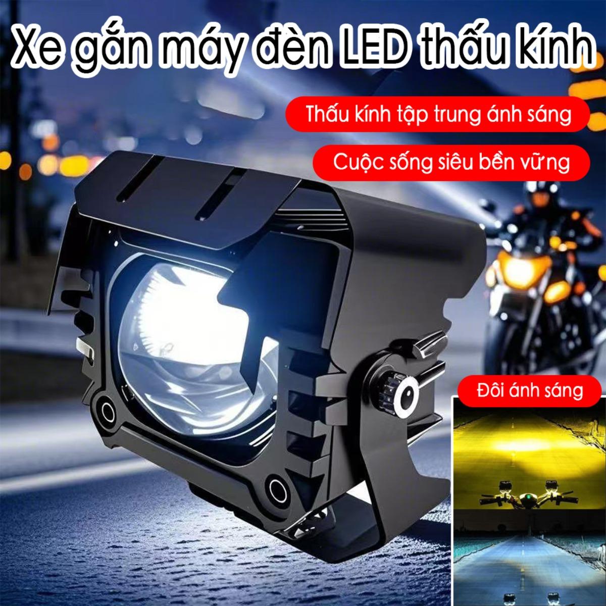Đèn sương mù trước LED cho ô tô, đèn làm việc tích hợp laser hai màu Golden Eye đã được sửa đổi, đèn sương mù ô tô, đèn sương mù trước LED, đèn laser hai màu