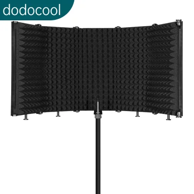 Foldable Adjustable Sound Absorbing Vocal Recording Panel Portable Acoustic Isolation Microphone Shield Sound-proof Plate