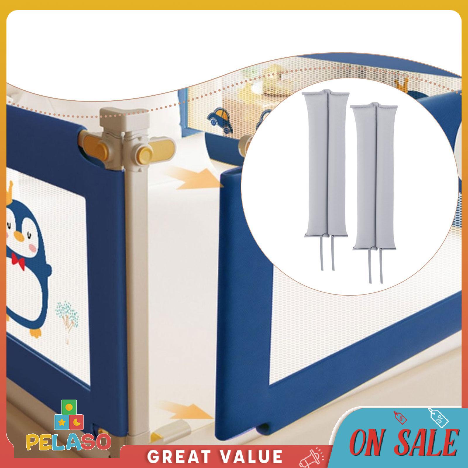 Pelaso 2X Giường gấp cho bé sơ sinh cạnh Bìa kết thúc tốt đẹp Nursery Phụ kiện bảo vệ trẻ em chống va chạm Strips cho trẻ mới biết đi