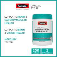 Swisse Ultiboost Odourless High Strength Wild Fish Oil 1500mg 200 Soft Capsules (EXP:02 2028)