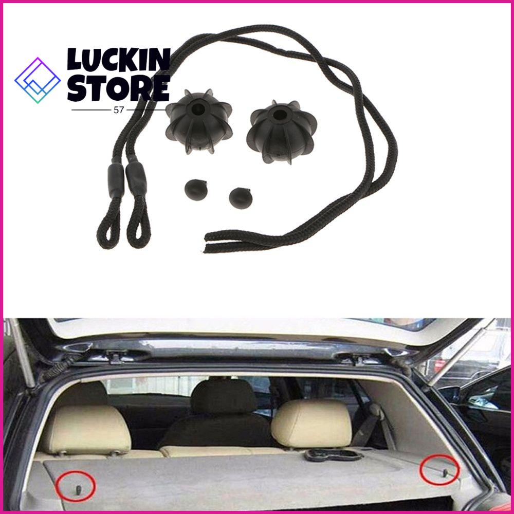TREND 57SHOP 2Pcs Đen Dây Kệ bưu kiện khởi động Phụ Kiện Xe Hơi Nylon Dây buộc khay đựng đồ cốp xe Chất lượng cao Dây buộc Kệ bưu kiện