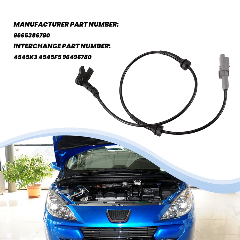9665386780 ABS Wheel Speed Sensor Plug Front Left Right 4545K3 4545F5 96496780 for 307 C4 DS4
