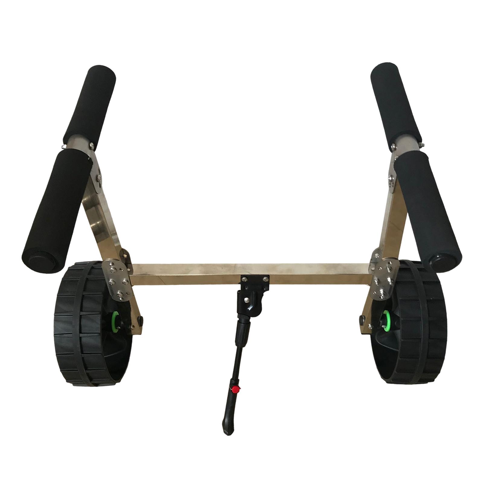 Kayak Wheels Trolley Folding with Support Stand Hauler Canoe Dolly Kayak Carrier