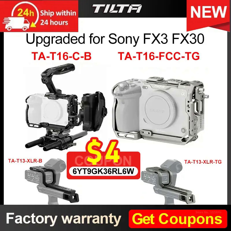 NEW Upgraded Tilta for Sony FX3 FX30 Camera Cage TA-T16-FCC