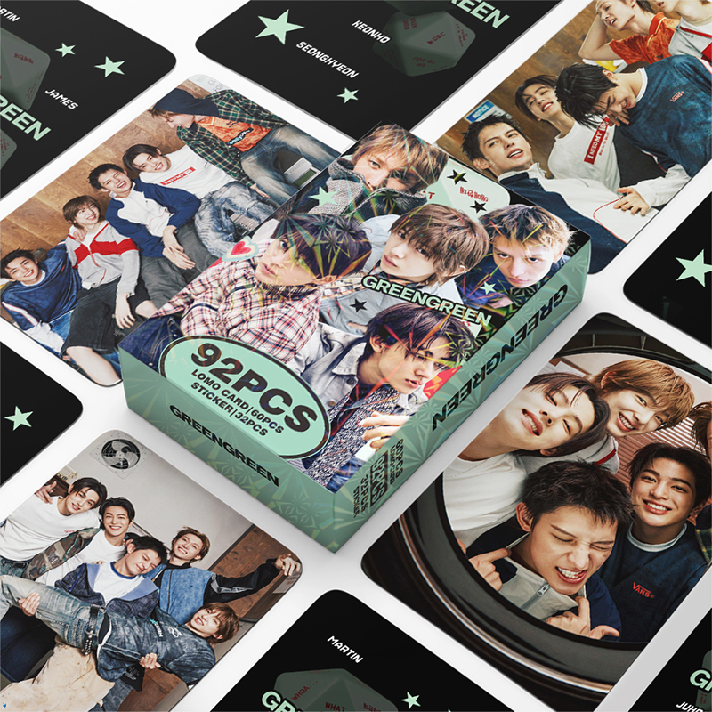 92pcs/box CORTIS Photocards GREENGREEN Album KPOP LOMO Card Sticker Collection Card