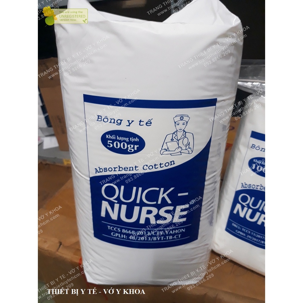 Bông gòn y tế quick nurse 500g - 1kg