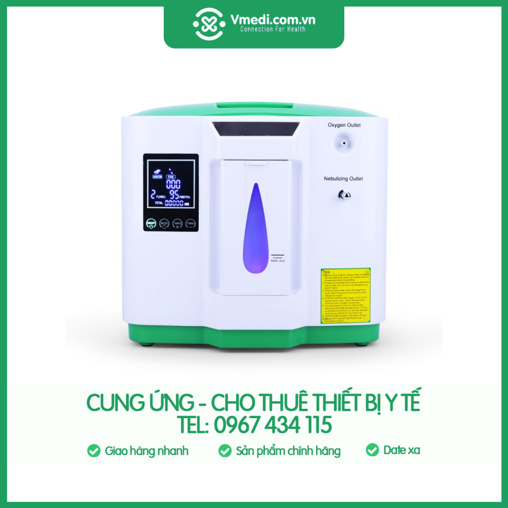 Máy tạo oxy y tế gia đình dedakj de-1a 7 lít - đức