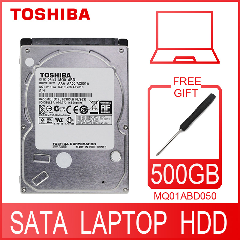 Máy tính xách tay Toshiba 500GB 500g ổ cứng trong đĩa HDD HD 2.5 "5400RPM 8M SATA 2 mq01abd050 ban đ