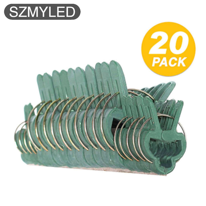 20pcs Plant Fixed Clips Reusable Weatherproof Flower Vine Tomato Support Clip Garden Tool Accessories