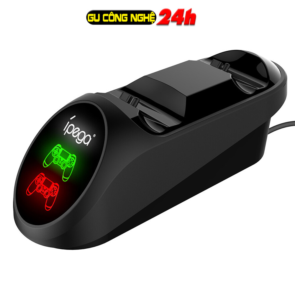 Đế sạc đôi cho tay cầm PS4 4Slim/ Pro-X-One (S)/ X - led báo sạc iPega PG-9180/DOBE TYX 532/Dobe TP4