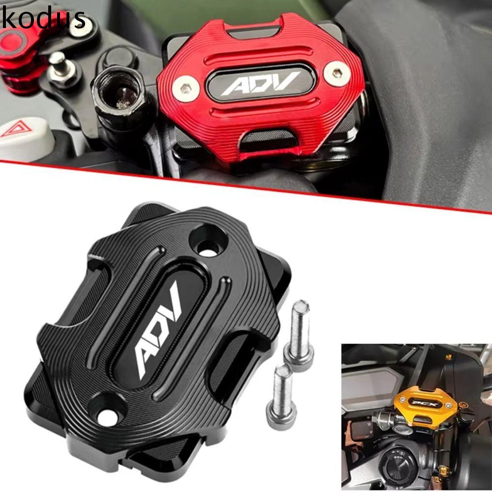 KODUS 2Pcs Hợp kim nhôm Nắp cốc dầu xe máy có ốc vít Độ bền nâng cao Nắp bình dầu xe máy Thiết kế tinh tế Cài đặt dễ dàng Nắp bình chứa dầu phanh Tay đua ADV