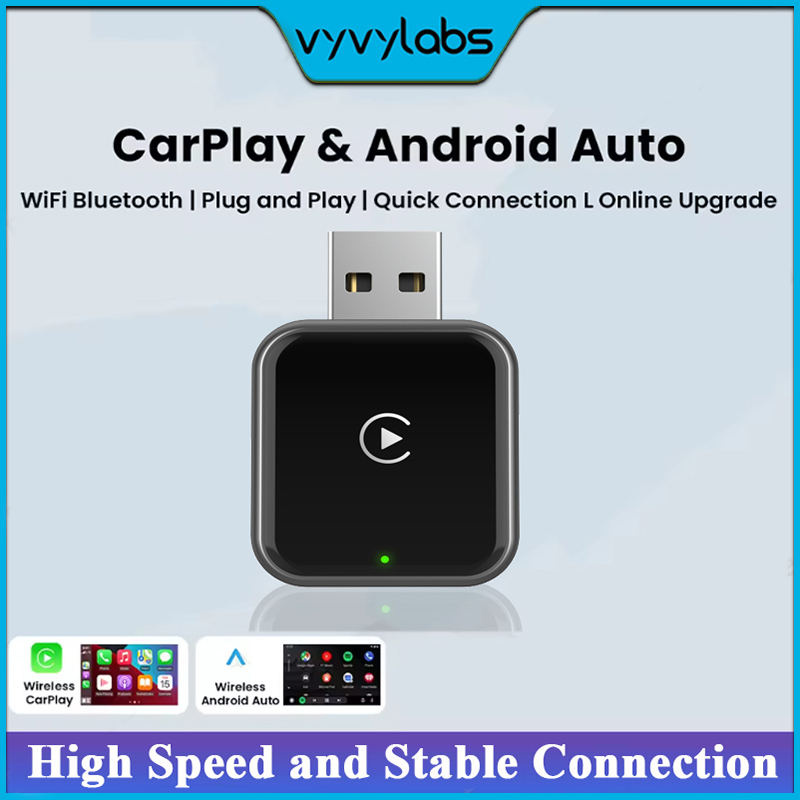 Vyvylabs Mini Wireless CarPlay Adapter 5.4Bluetooth Plug&Play, No Delay & Stable Connection For Car For Radio Benz Audi Toyota Mazda Nissan Chevrolet Suzuki Kia Ford Etc. ราคา 660 บาท*ส่งฟรี