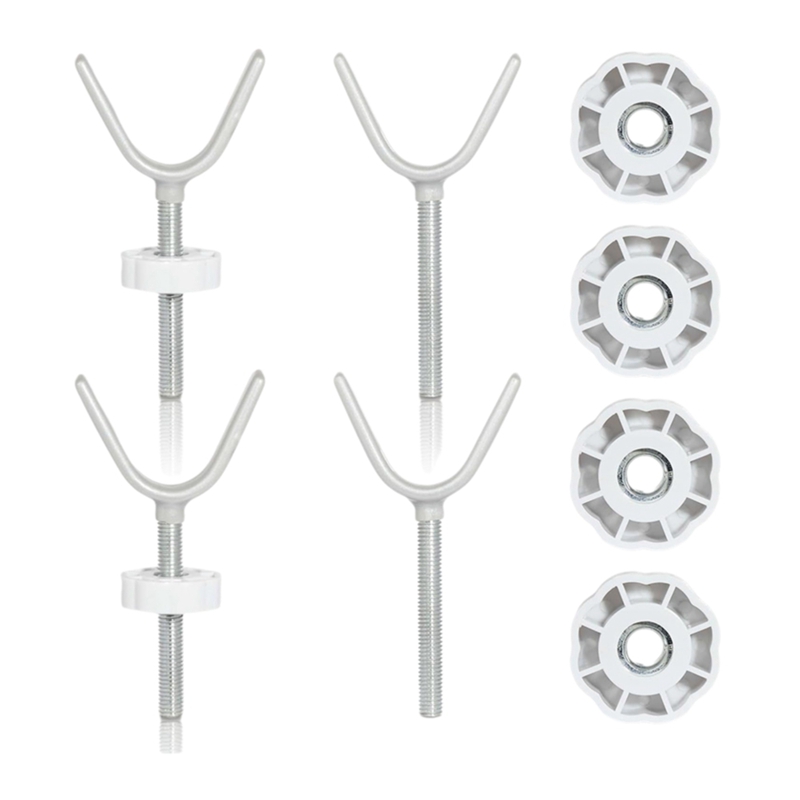 [Waanon]For Pressure Mounting Baby Gate Banister Adapter- Y Spindle Rods(4-Pack) M10(10mm), Threaded for Baby and Pet Safety Gates