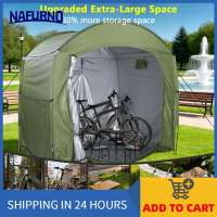 Nafurno Bike Storage Tent Large Outdoors Storage Shelter for Motorcycle Garden Tools Lawn Mowers Portable Folding Design
