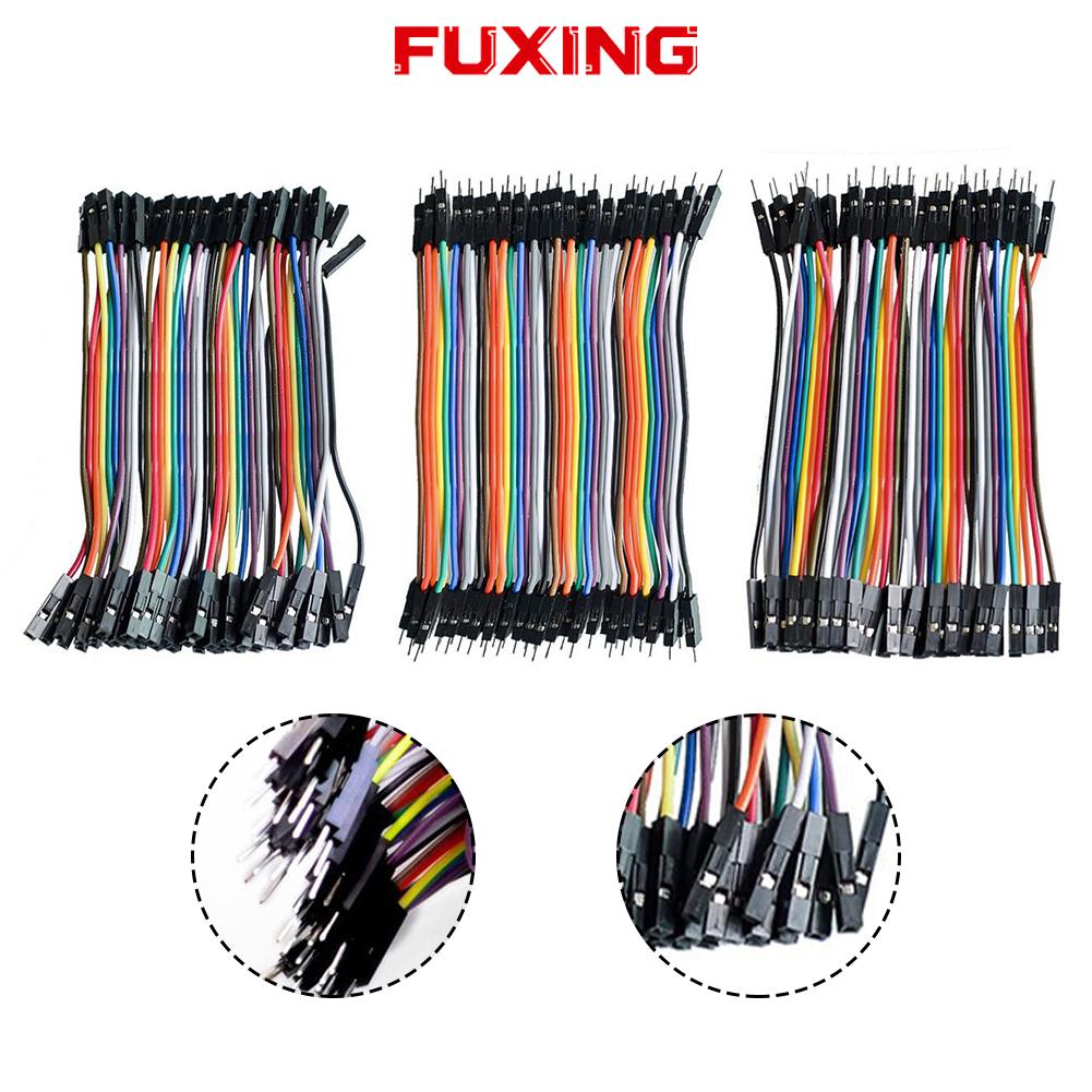 【FUXING】 20cm For Jumper Cables 40 pcs Assorted Gender Combinations for Prototyping [buy now] ราคา 92 บาท*ส่งฟรี