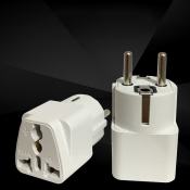 German Standard Travel Adapter for South Korea, France, Germany, Russia