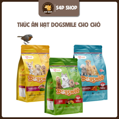 500G Thức ăn cho chó DogSmile Hạt cho chó con vị bò -S4P Petshop
