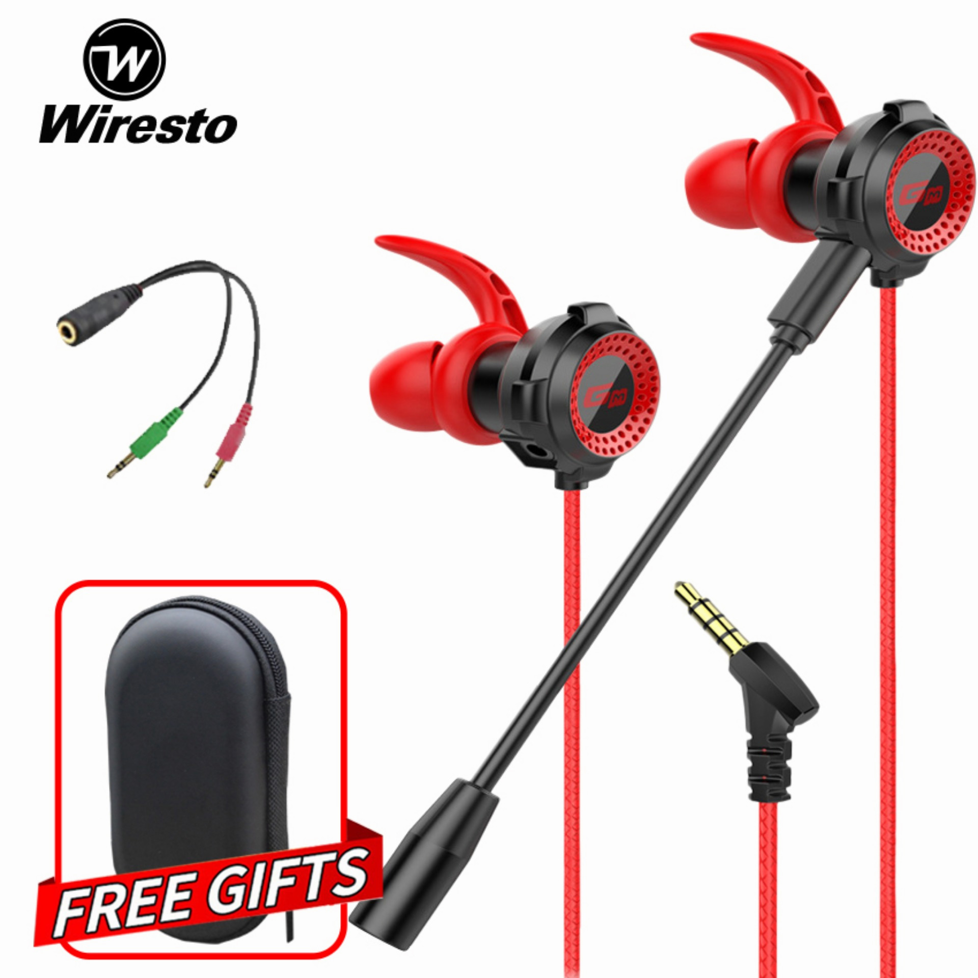wiresto in ear headphones