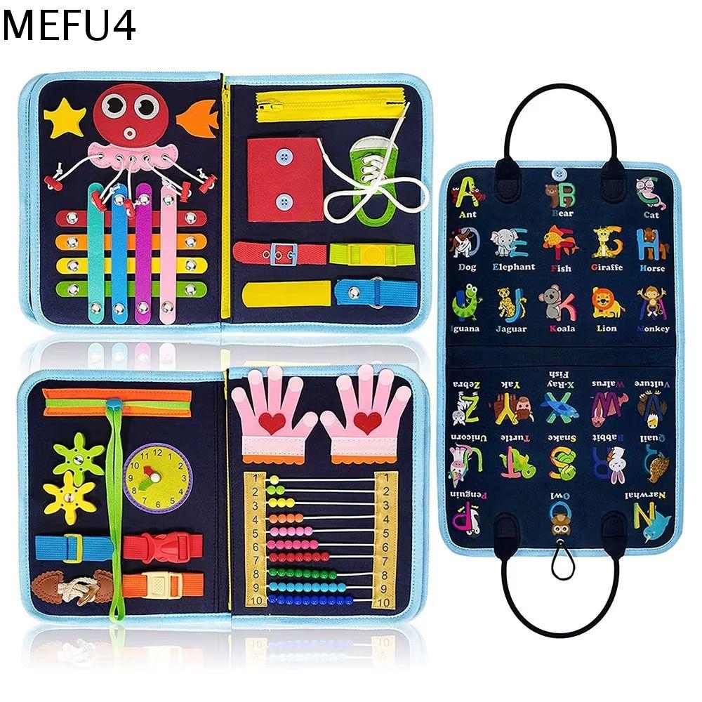 MEFU4 Phim hoạt hình Bảng bận rộn dễ thương Sáng tạo Kỹ năng sống Đồ chơi Montessori cho trẻ nhỏ Số Tự làm Sách Hoạt Động Yên Tĩnh 3D Học tập mầm non