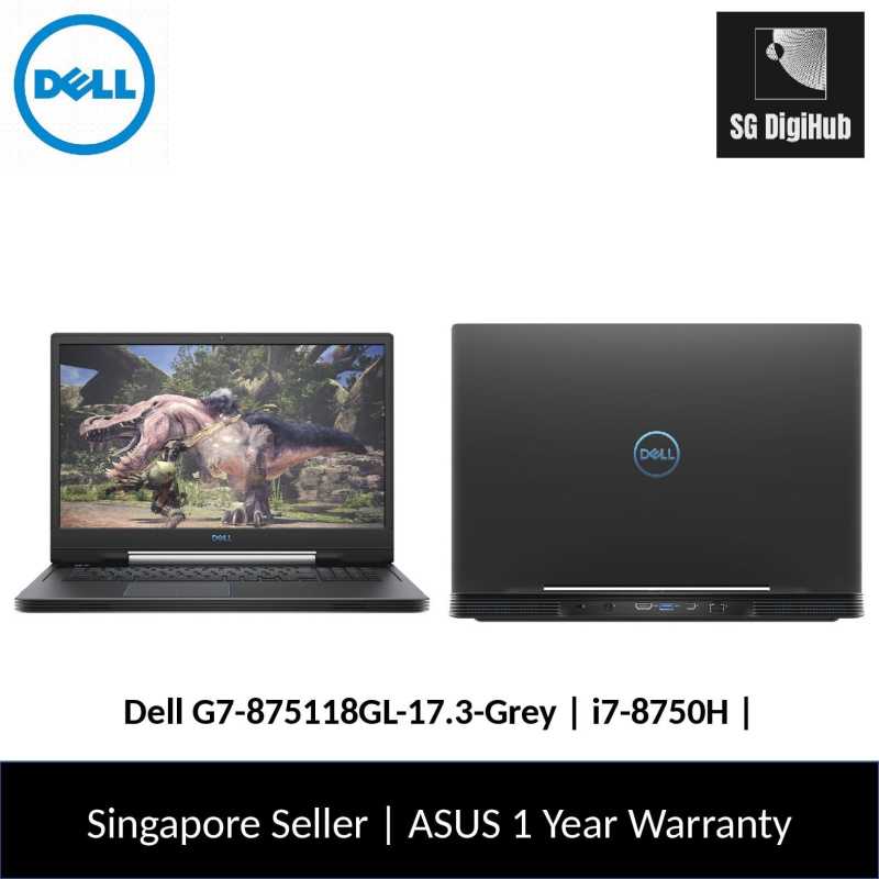 Dell G7-875118GL-17.3-Grey | i7-8750H | 16GB RAM | 256GB SSD+1TB HDD | NVIDIA RTX2070 | 1Y Warranty