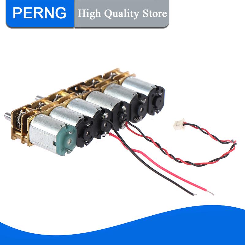 [PERNG] Tehe Micro N20 Bánh Động Cơ Tốc Độ Chậm Kim Loại Hộp Số Giảm Tốc Động Cơ Điện Tự Làm Đồ Chơi