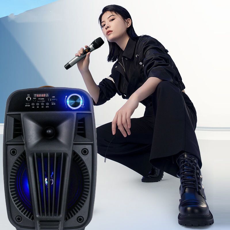 Bcb/Bluetooth Speaker Zqs-6107 Portable Wireless Karaoke Mic Harga 115,000 rupiah*Gratis Ongkir