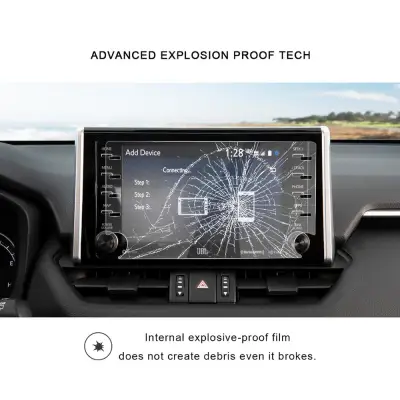 LFOTPP For CHRRAV4 8 Inch 2019 2020 Car GPS Navigation Touch Display Tempered Glass Screen Protector Auto Interior Accessories
