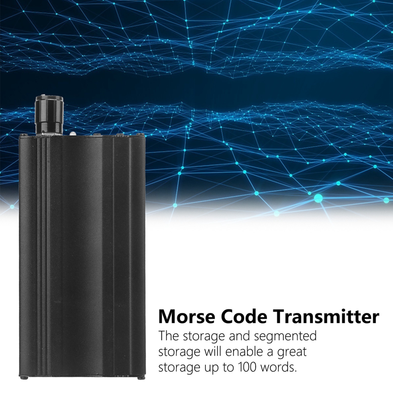 Morse Code Keyer CW Morse Code Transmitter Repeat Play Mode Convenient Large Storage with Power-off Function for Store Many Words ราคา  625 บาท*ส่งฟรี