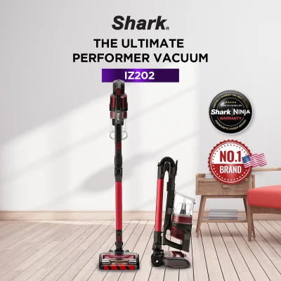 Shark Vacuum Anti Hair Wrap with Duo Clean Cordless Vacuum Cleaner Flexible Wand (IZ202)