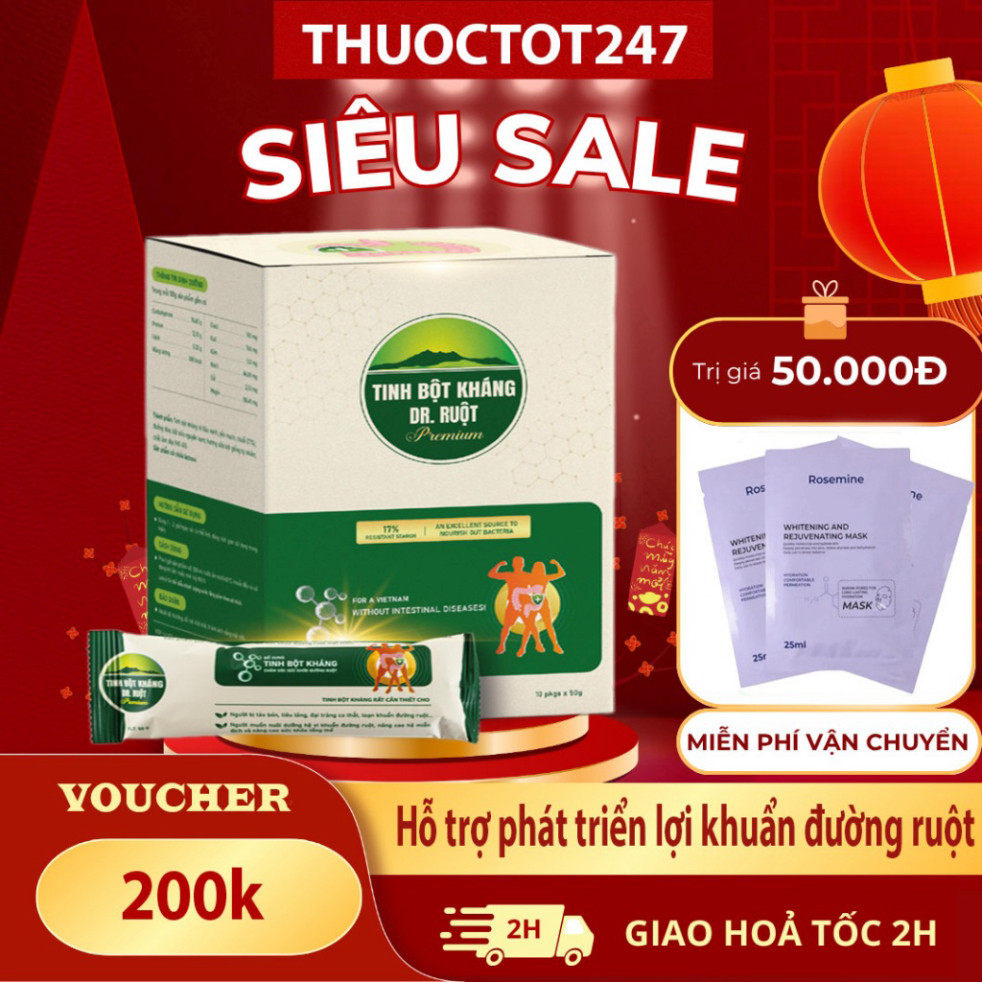 Tinh Bột Kháng Dr. Ruột Premium 17% Hỗ trợ lợi khuẩn đường ruột