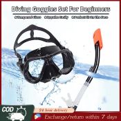 Adult Diving Set with Mask, Goggles, and Snorkel