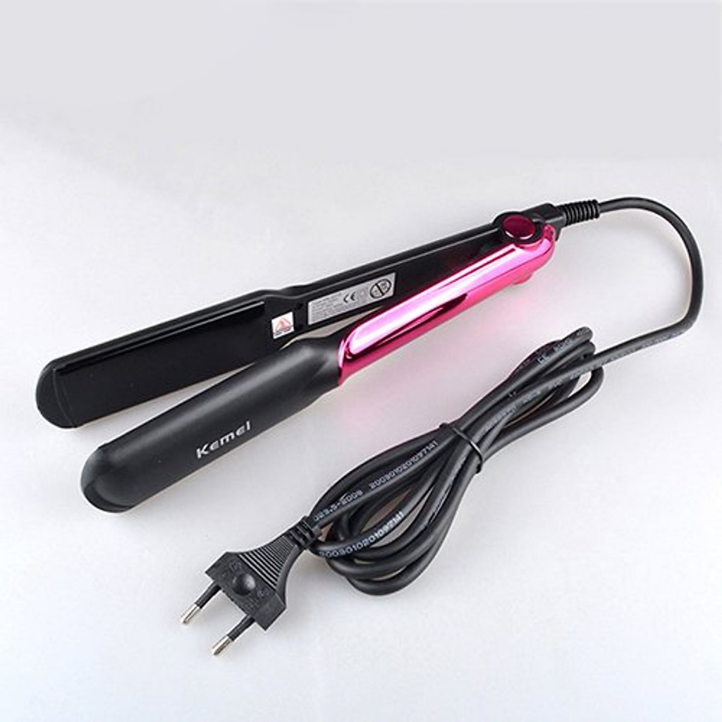 Máy duỗi tóc Kemei KM 2113 chỉnh nhiệt độ thông minh chuyên dùng duỗi ép thẳng uốn cúp đuôi - Mẫu mới