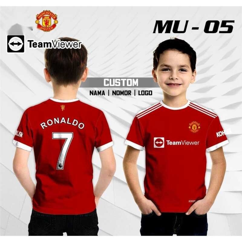 々 Mu Cr7 Children's Jersey T-Shirt Cristiano Ronaldo