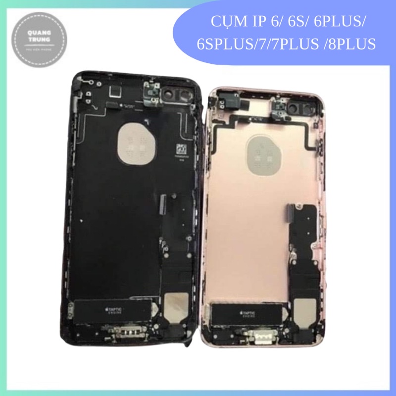 Cụm lưng ip 6, 6p, 6s, 6sp, 7, 7p, 8p, zin vỏ sấu lấy linh kiện