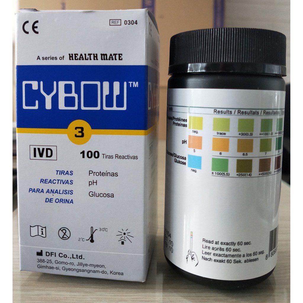 Que thử nước tiểu Cybow 3, 10 thông số