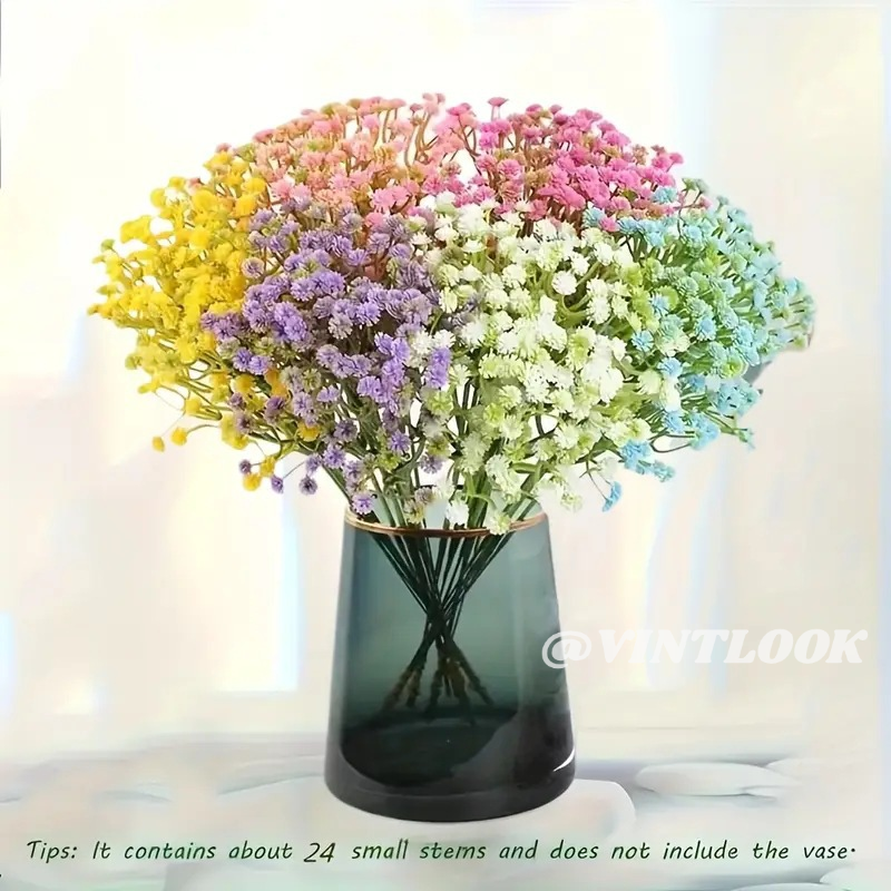 VINTLOOK ดอกไม้ประดิษฐ์สไตล์มัลติสตาร์สำหรับงานแต่งงานและตกแต่งบ้าน ราคา 29 บาท*ส่งฟรี