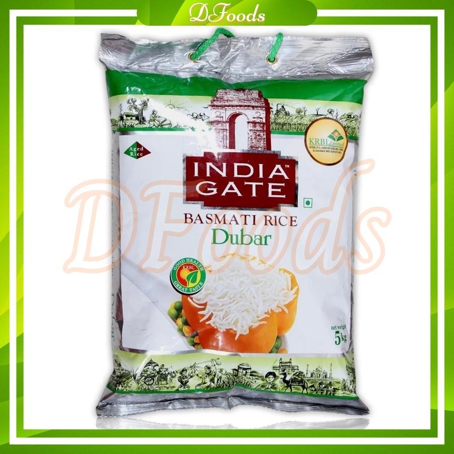 Gạo basmati india gate dubar 5kg, ngăn ngừa tiểu đường