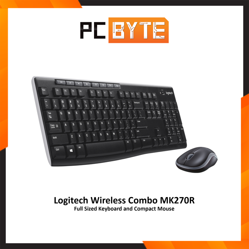 Logitech MK270R Wireless Combo - Full Sized Keyboard and Compact Mouse Singapore